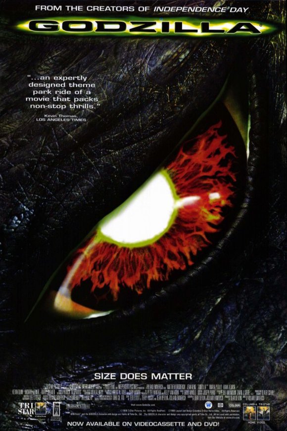 L'affiche du film Godzilla v.f.