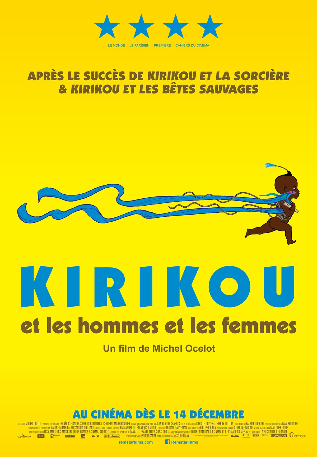 L'affiche du film Kirikou et les hommes et les femmes