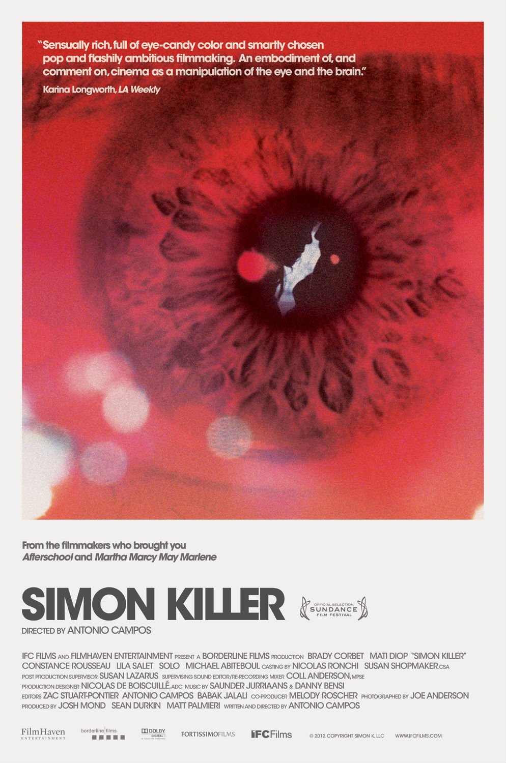 L'affiche du film Simon Killer