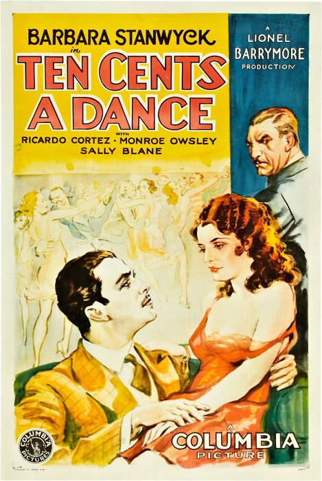 L'affiche du film Ten Cents a Dance