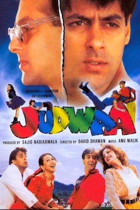 L'affiche originale du film Judwaa en Hindi
