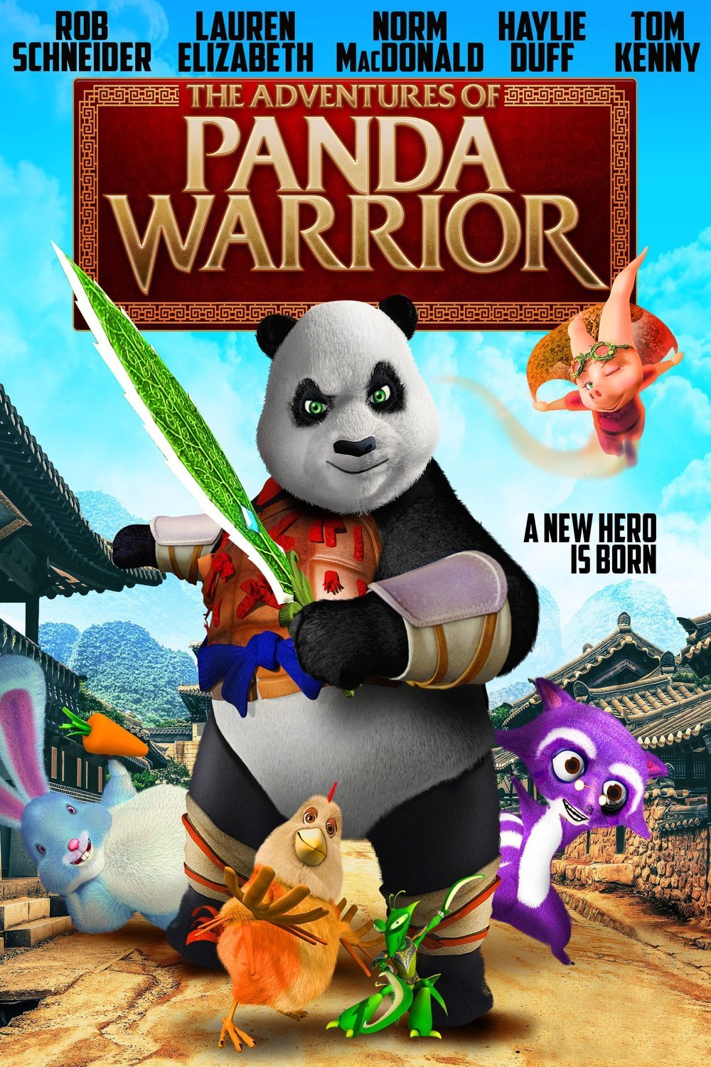 L'affiche originale du film The Adventures of Panda Warrior en mandarin