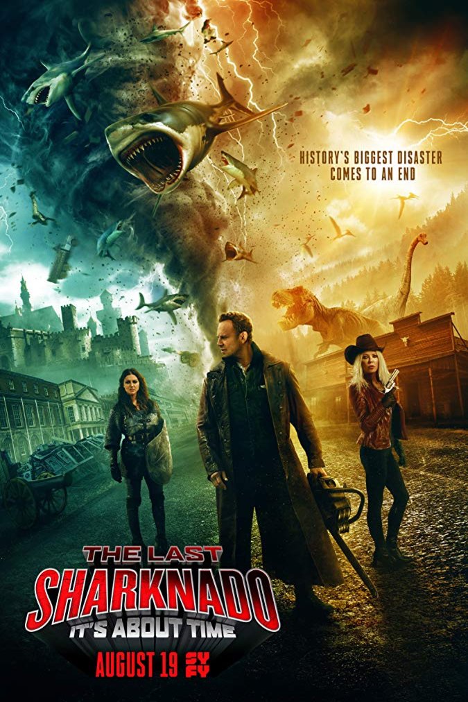 L'affiche du film The Last Sharknado: It's About Time