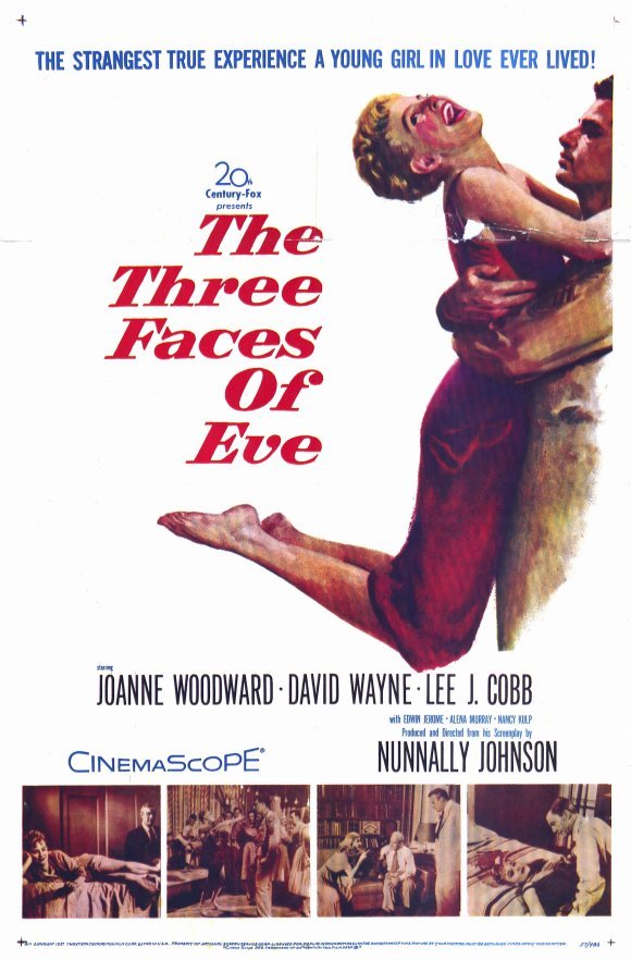 L'affiche du film The Three Faces of Eve