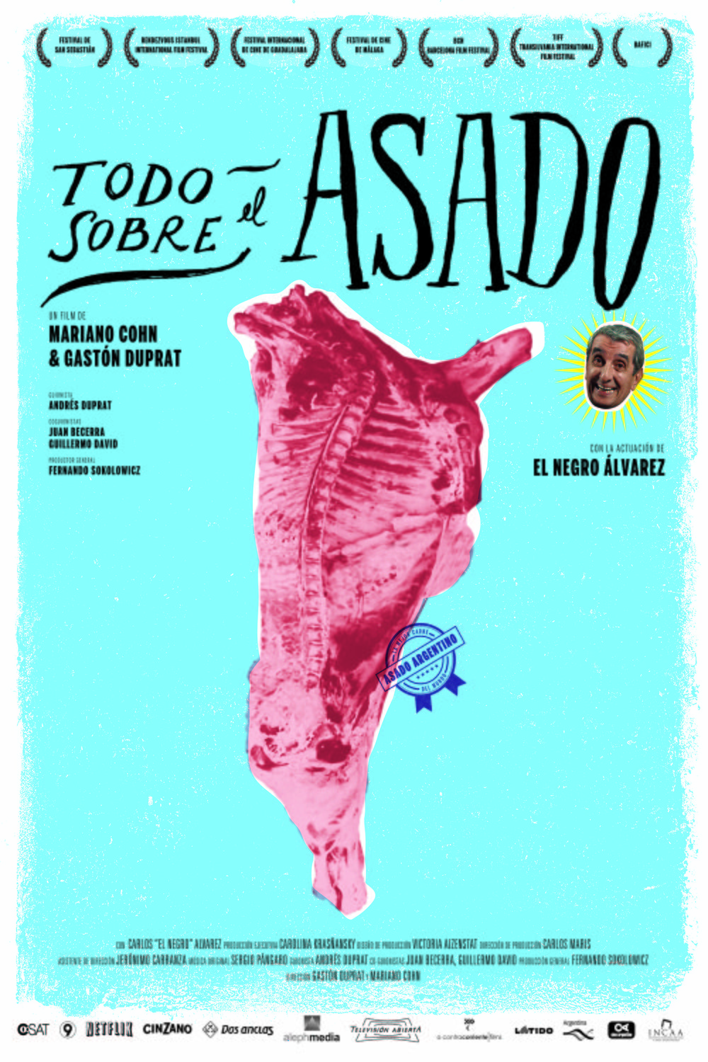 L'affiche originale du film Todo sobre el asado en espagnol