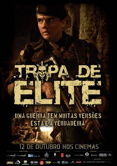L'affiche originale du film Tropa de Elite en portugais