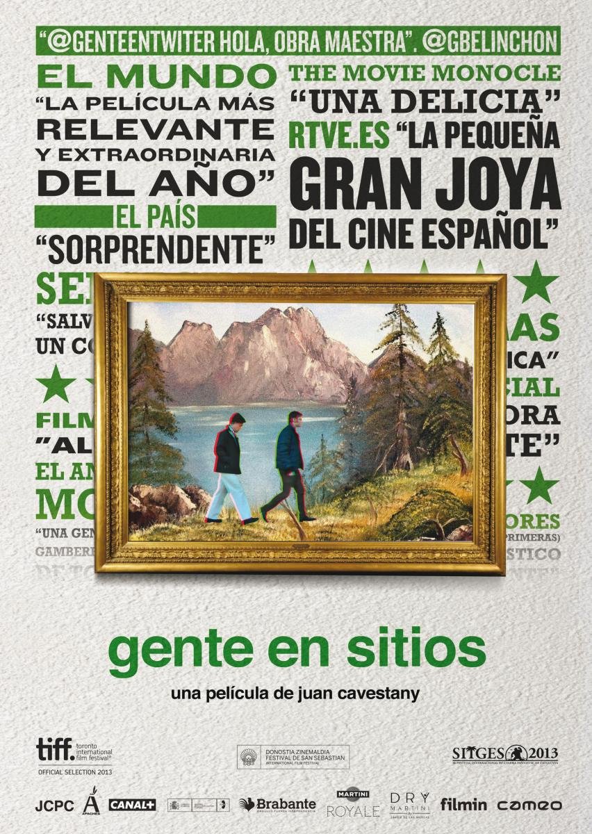 L'affiche originale du film Gente en sitios en espagnol
