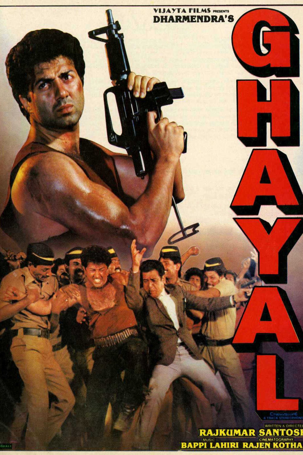L'affiche originale du film Ghayal en Hindi