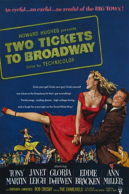 L'affiche du film Two Tickets to Broadway