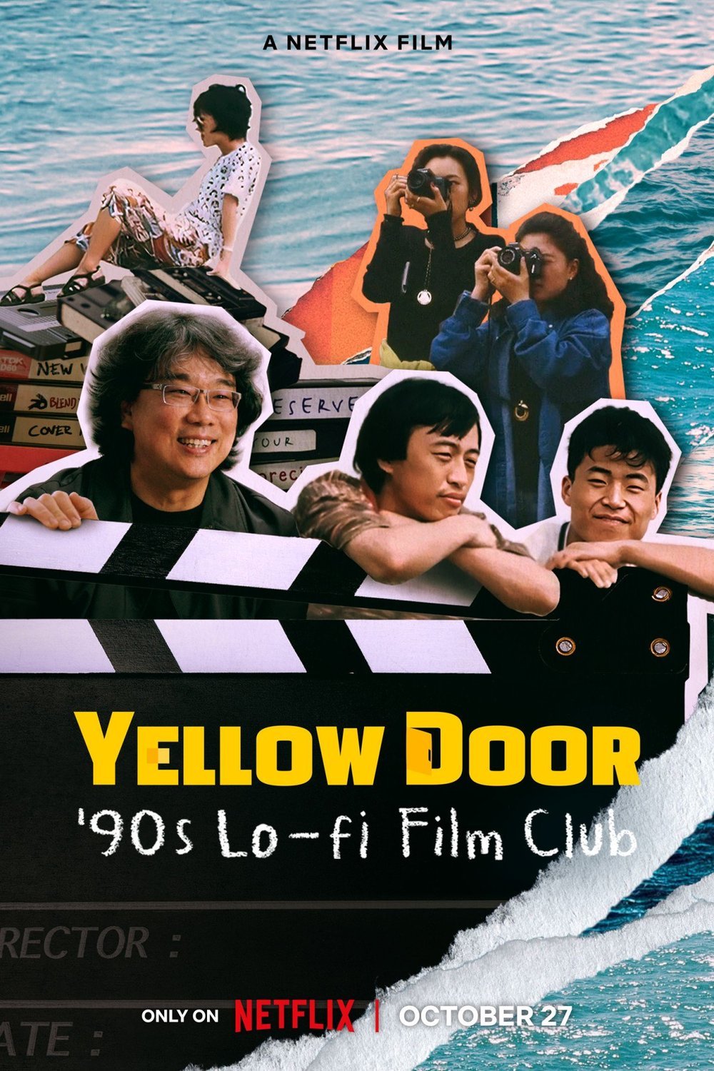 Korean poster of the movie Yellow Door: '90s Lo-fi Film Club