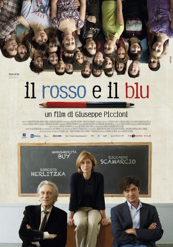 L'affiche originale du film Il rosso e il blu en italien