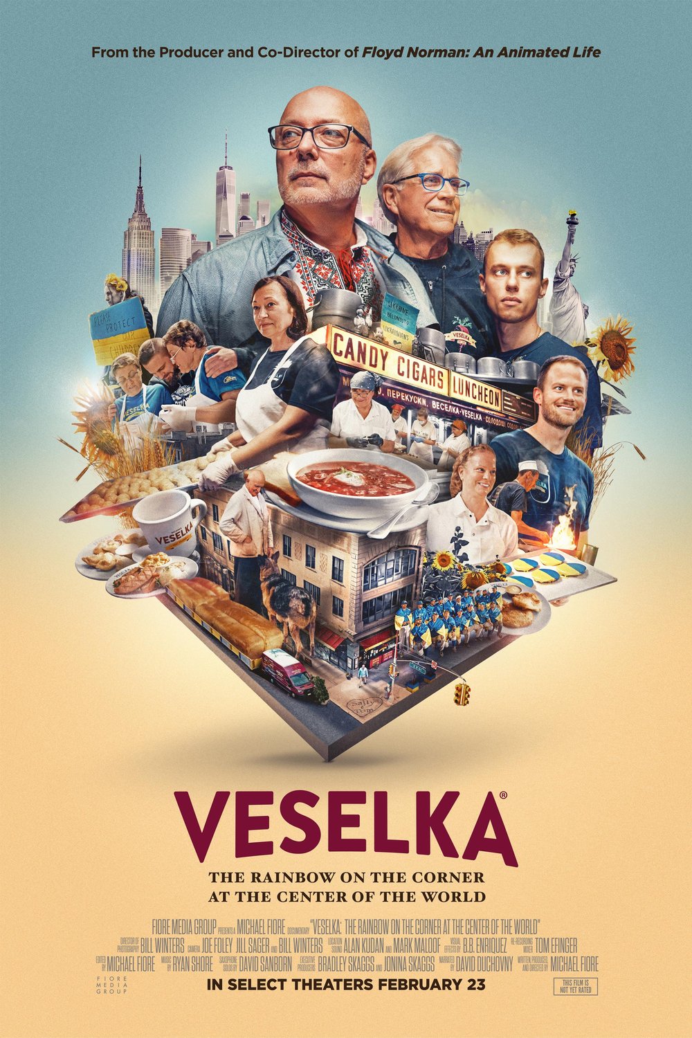 L'affiche du film Veselka: The Rainbow on the Corner at the Center of the World