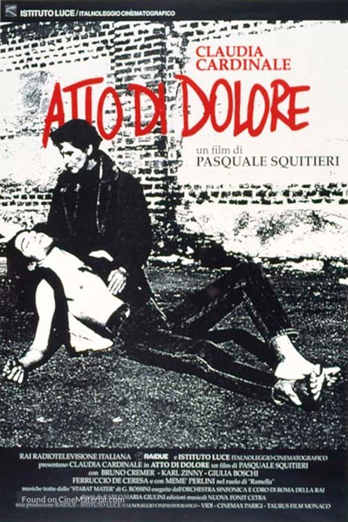 L'affiche originale du film Act of Sorrow en italien