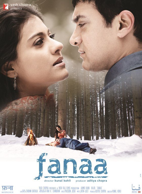 L'affiche originale du film Fanaa en Hindi