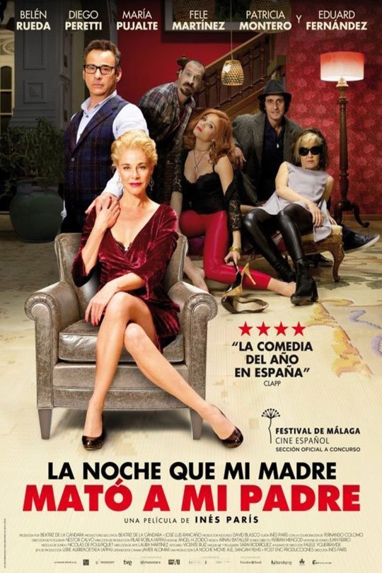 L'affiche originale du film La noche que mi madre mató a mi padre en espagnol