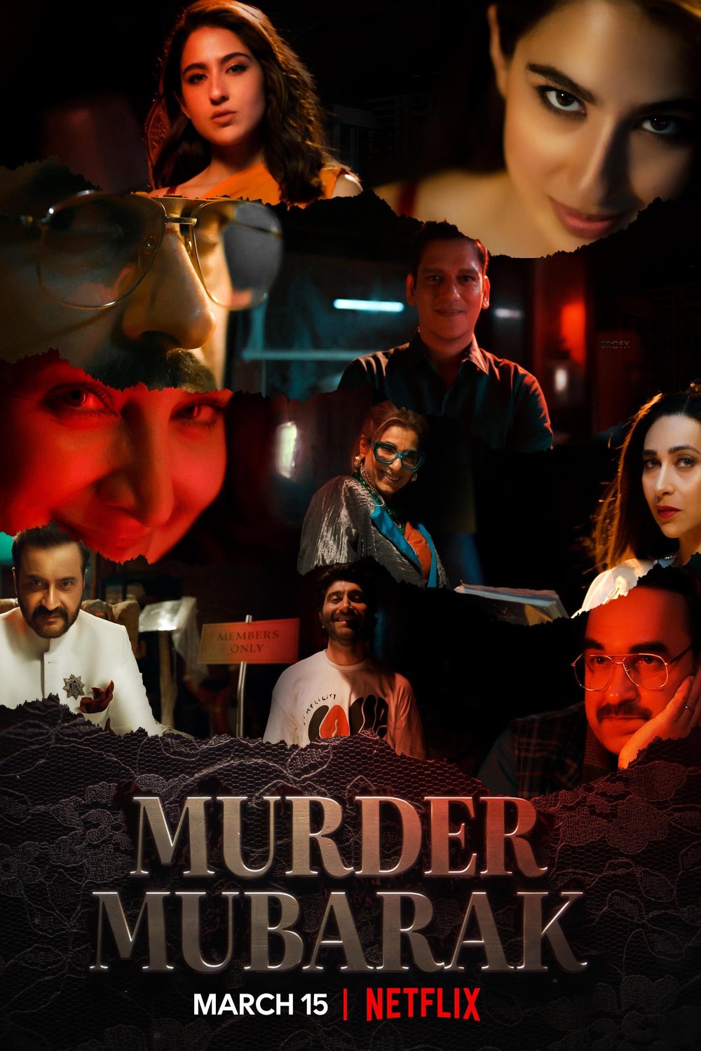L'affiche originale du film Murder Mubarak en Hindi