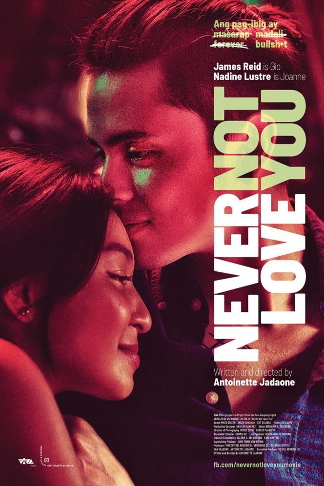 L'affiche originale du film Never Not Love You en philippin