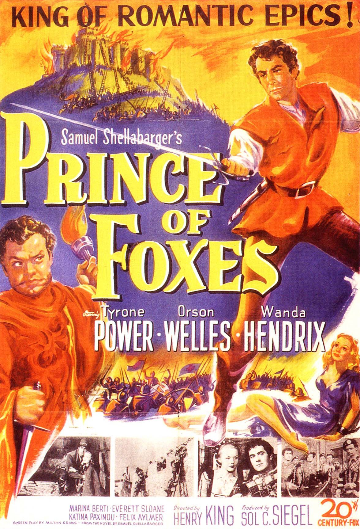 L'affiche du film Prince of Foxes