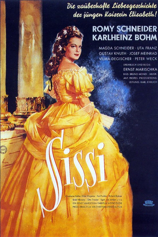 German poster of the movie Sissi