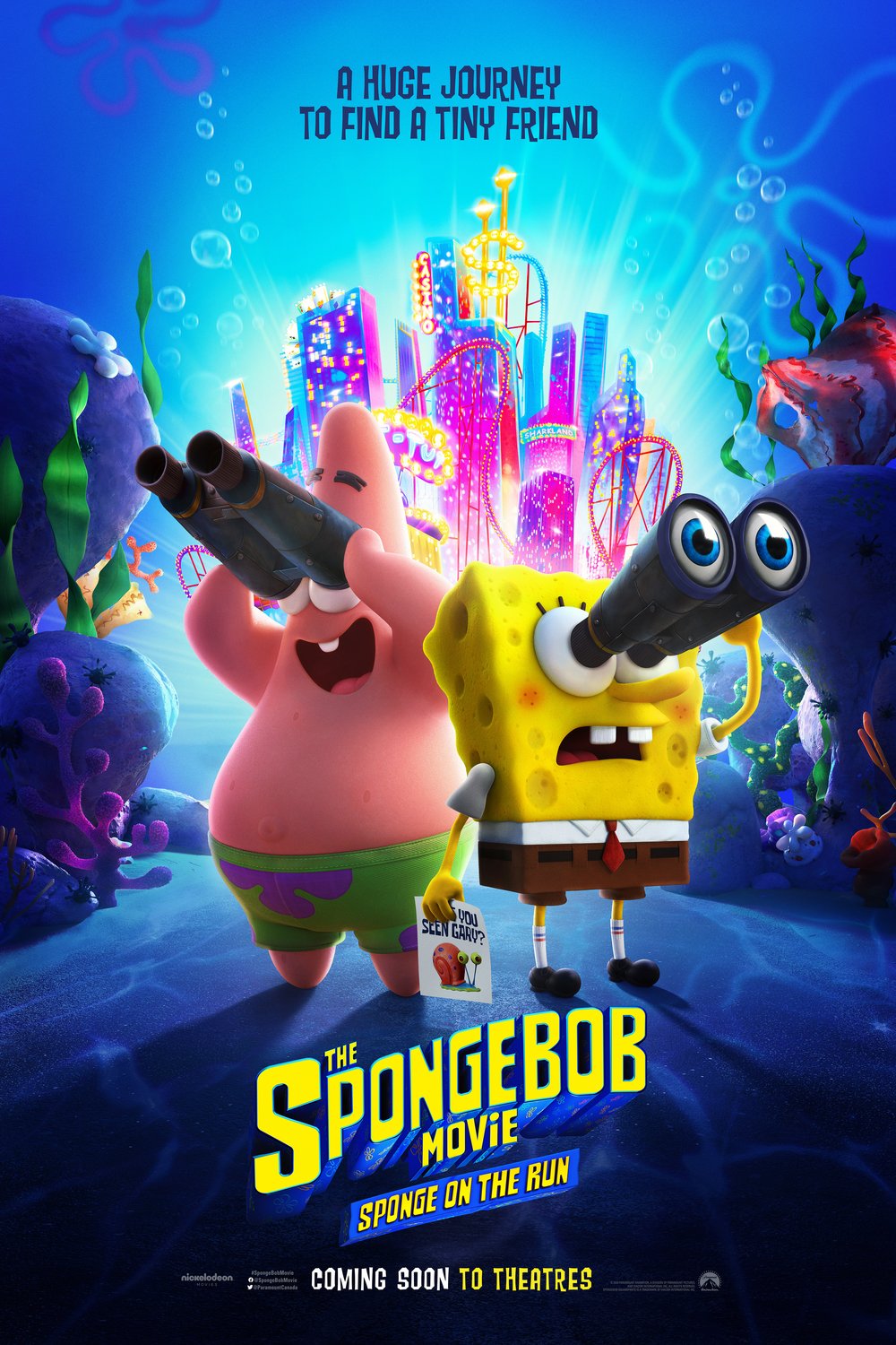 L'affiche du film The SpongeBob Movie: Sponge on the Run