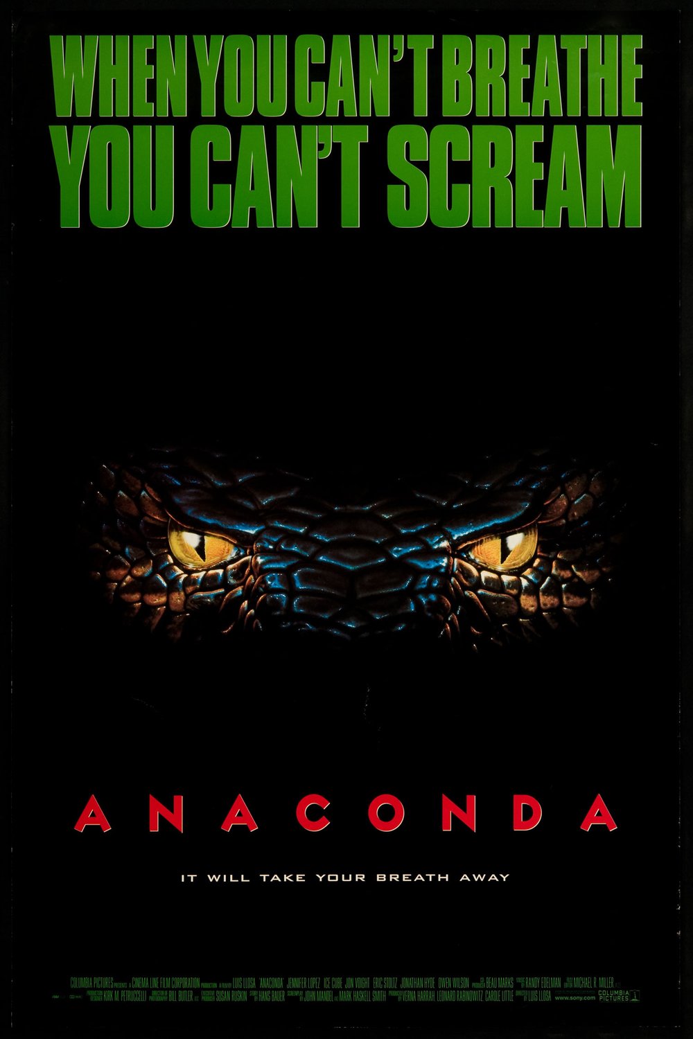 L'affiche du film Anaconda