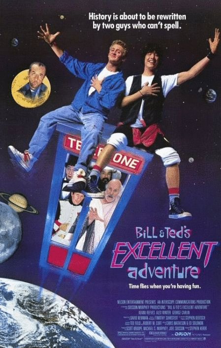 L'affiche du film Bill and Ted's Excellent Adventure