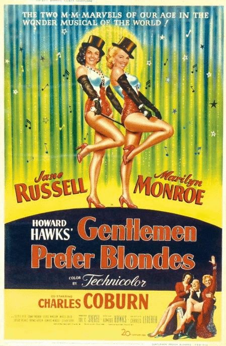 L'affiche du film Gentlemen Prefer Blondes