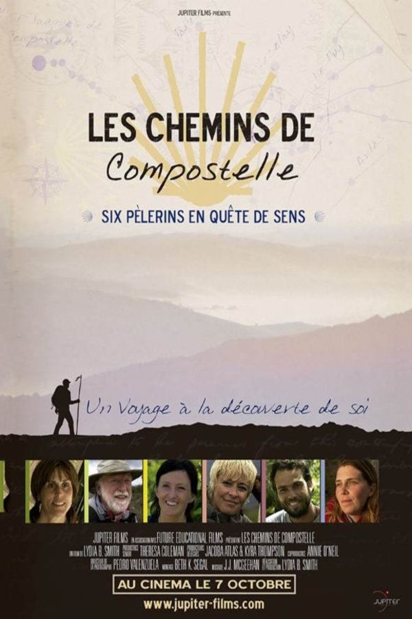 L'affiche du film Les chemins de Compostelle: Six pèlerins en quête de sens