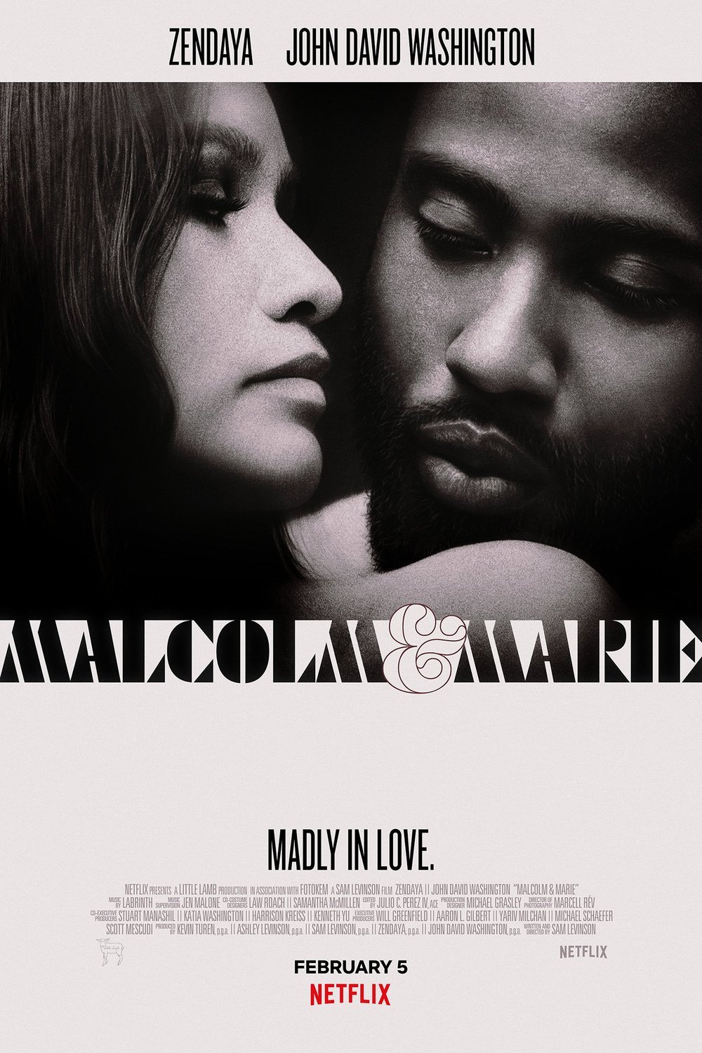 L'affiche du film Malcolm & Marie