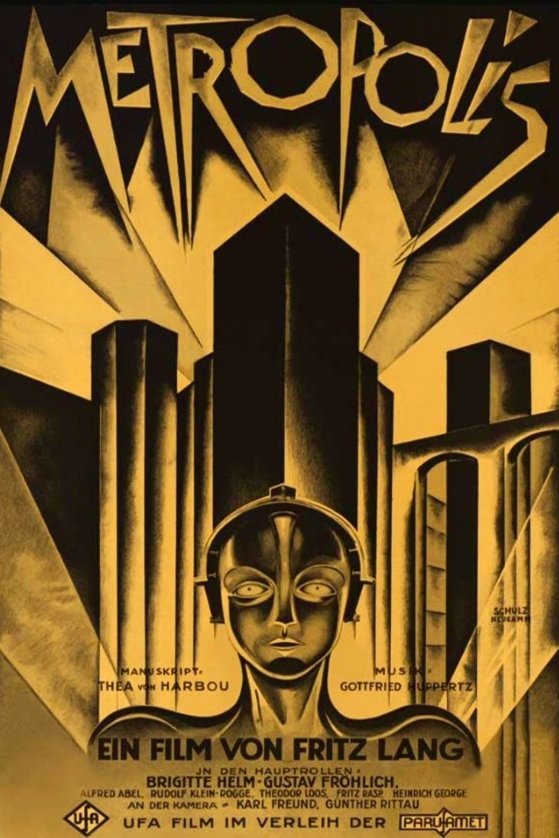 L'affiche originale du film Metropolis en allemand