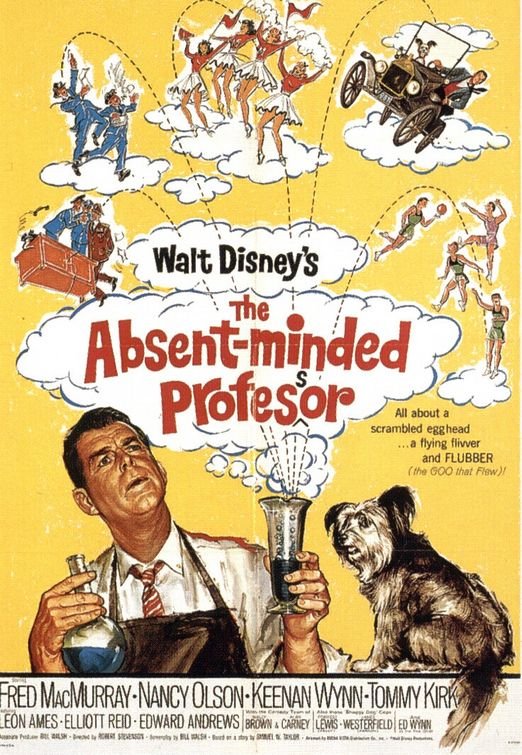 L'affiche du film The Absent-Minded Professor