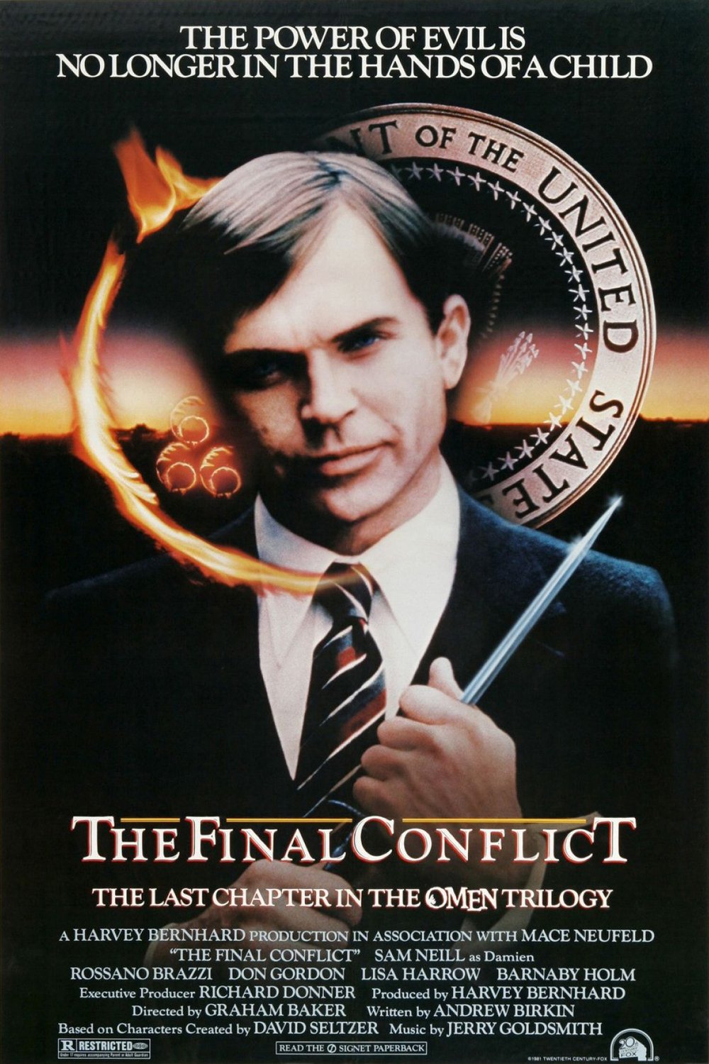 L'affiche du film Omen III: The Final Conflict
