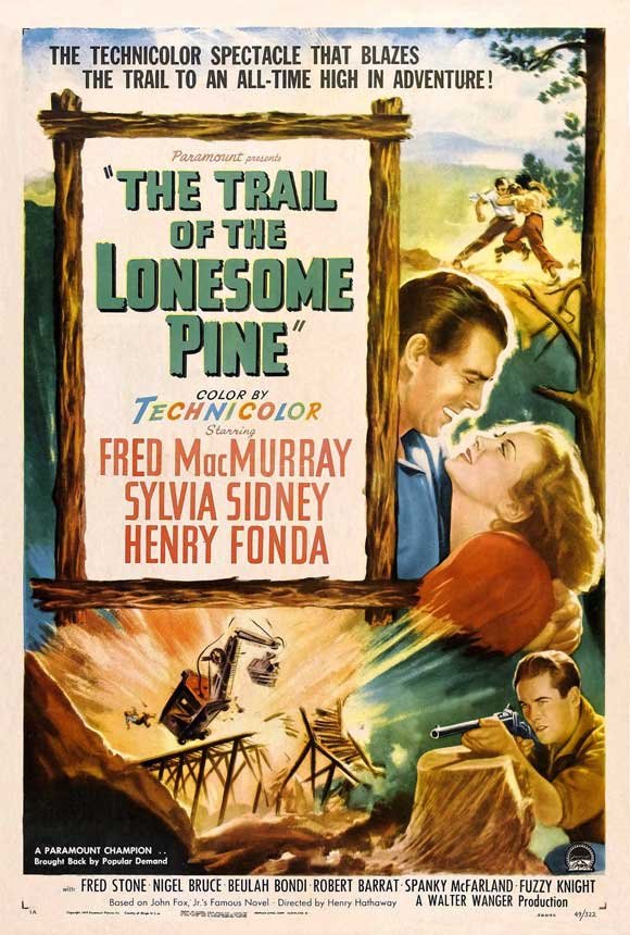 L'affiche du film The Trail of the Lonesome Pine