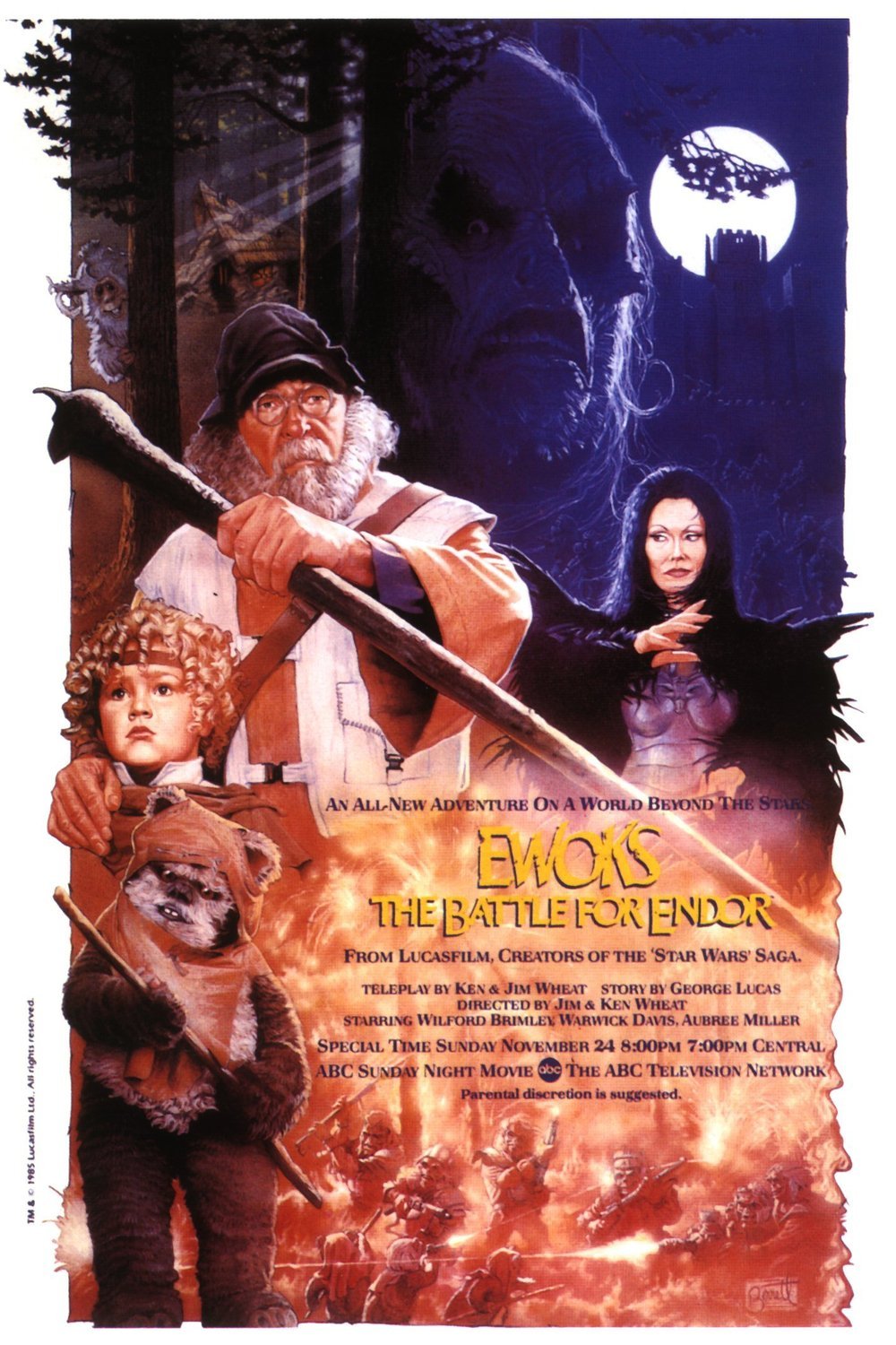 L'affiche du film Ewoks: The Battle for Endor
