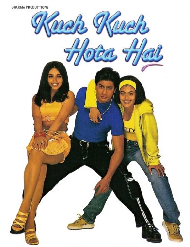 L'affiche originale du film Kuch Kuch Hota Hai en Hindi