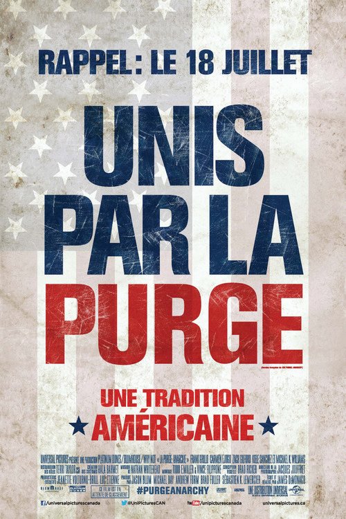 L'affiche du film La Purge: Anarchie v.f.