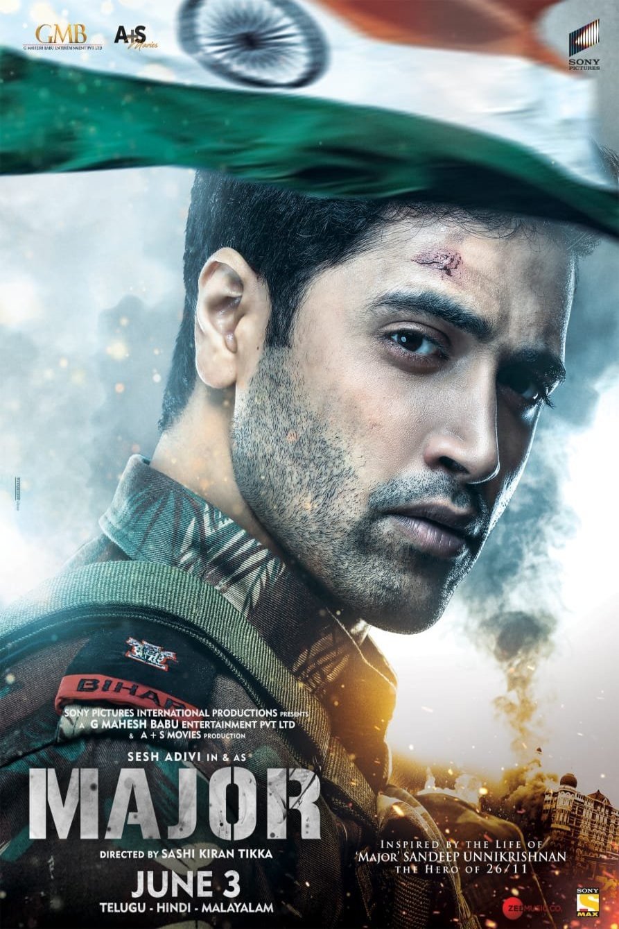 Telugu poster of the movie Major