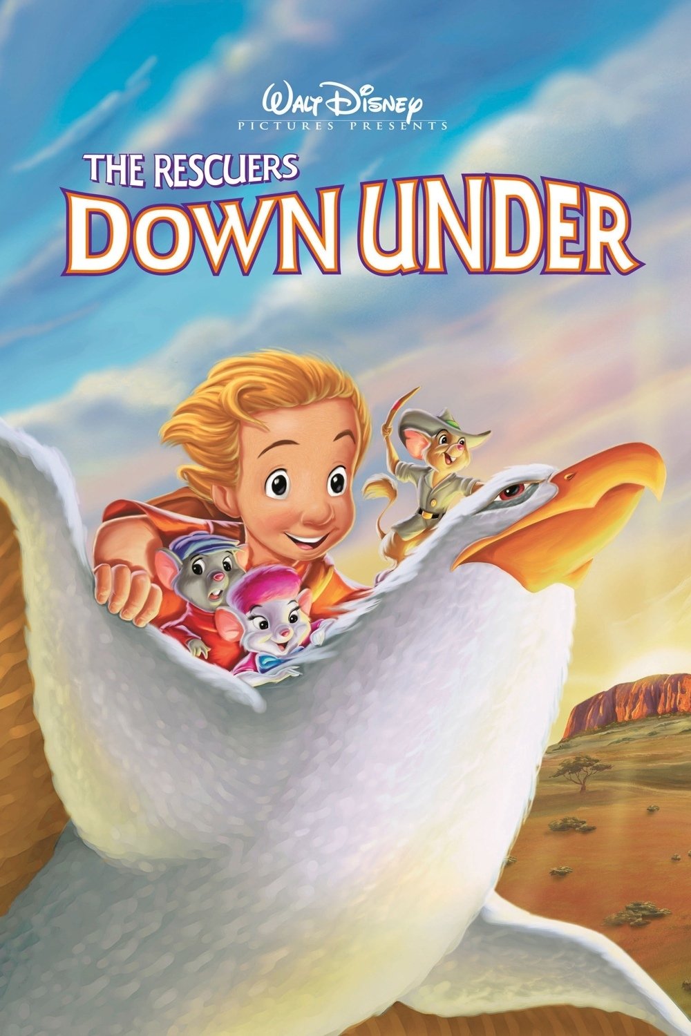 L'affiche du film The Rescuers Down Under