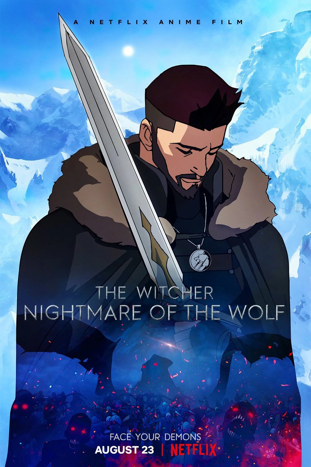 L'affiche du film The Witcher: Nightmare of the Wolf