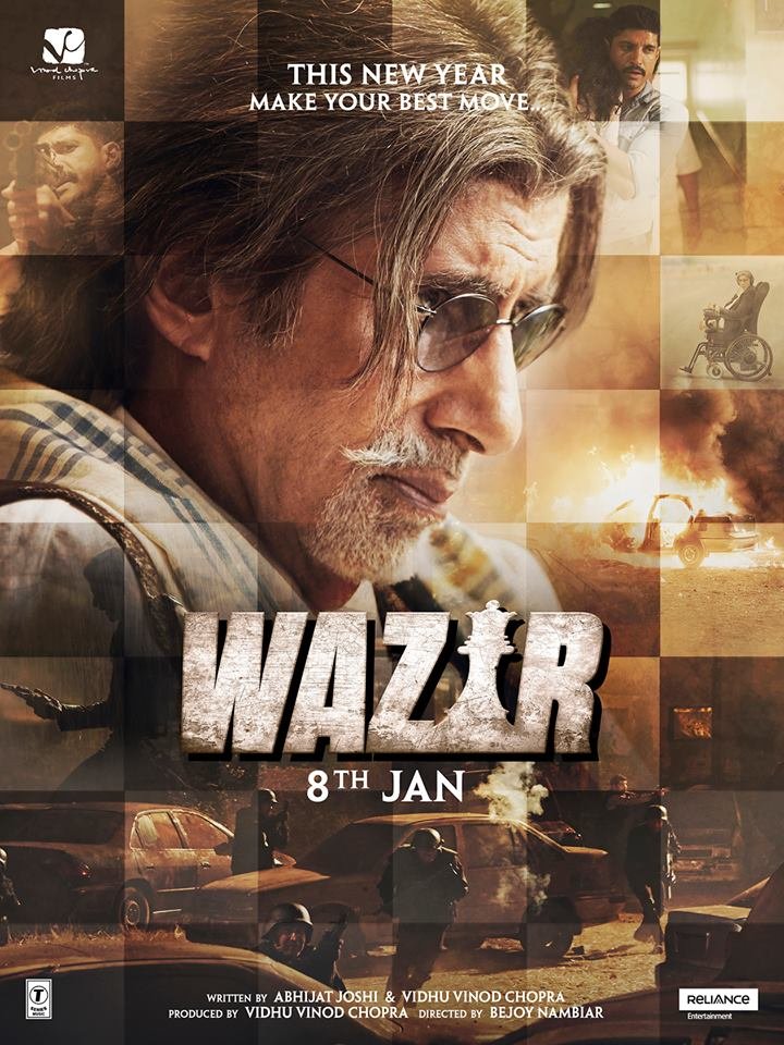 Hindi poster of the movie Wazir
