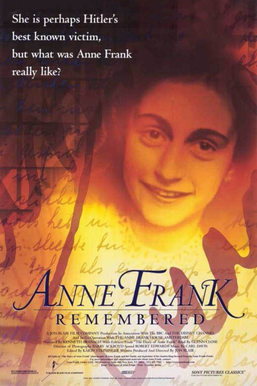 L'affiche du film Anne Frank Remembered
