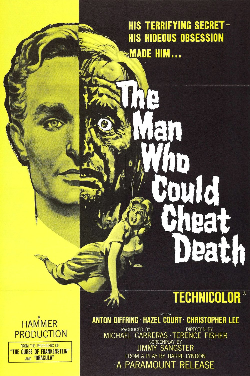 L'affiche du film The Man Who Could Cheat Death