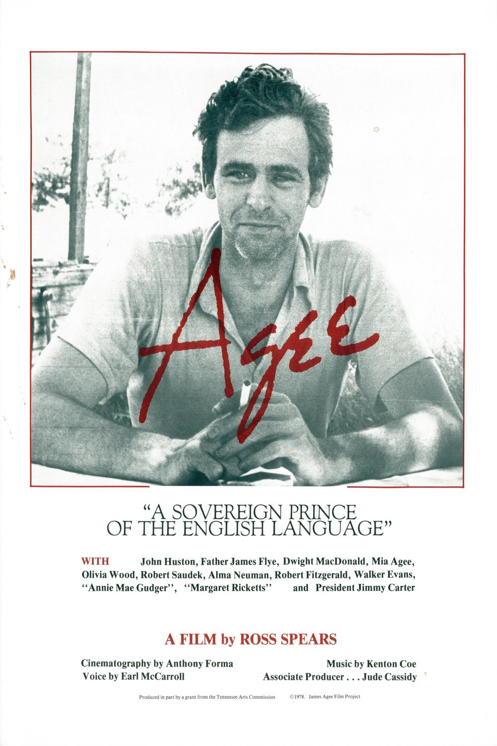L'affiche du film Agee