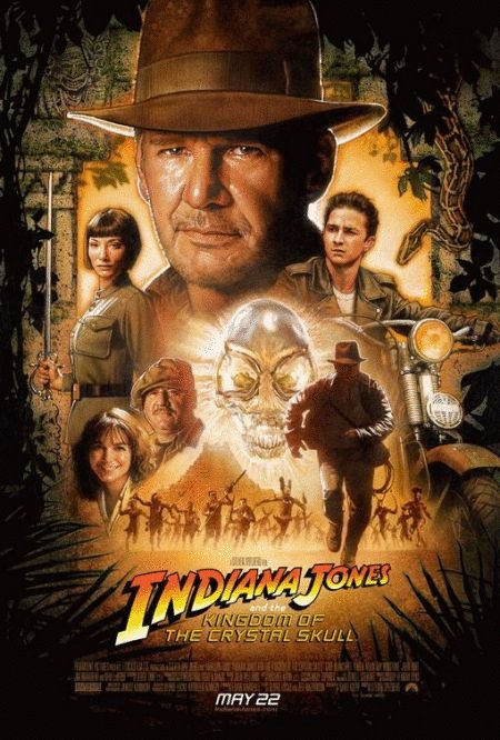 L'affiche du film Indiana Jones and the Kingdom of the Crystal Skull