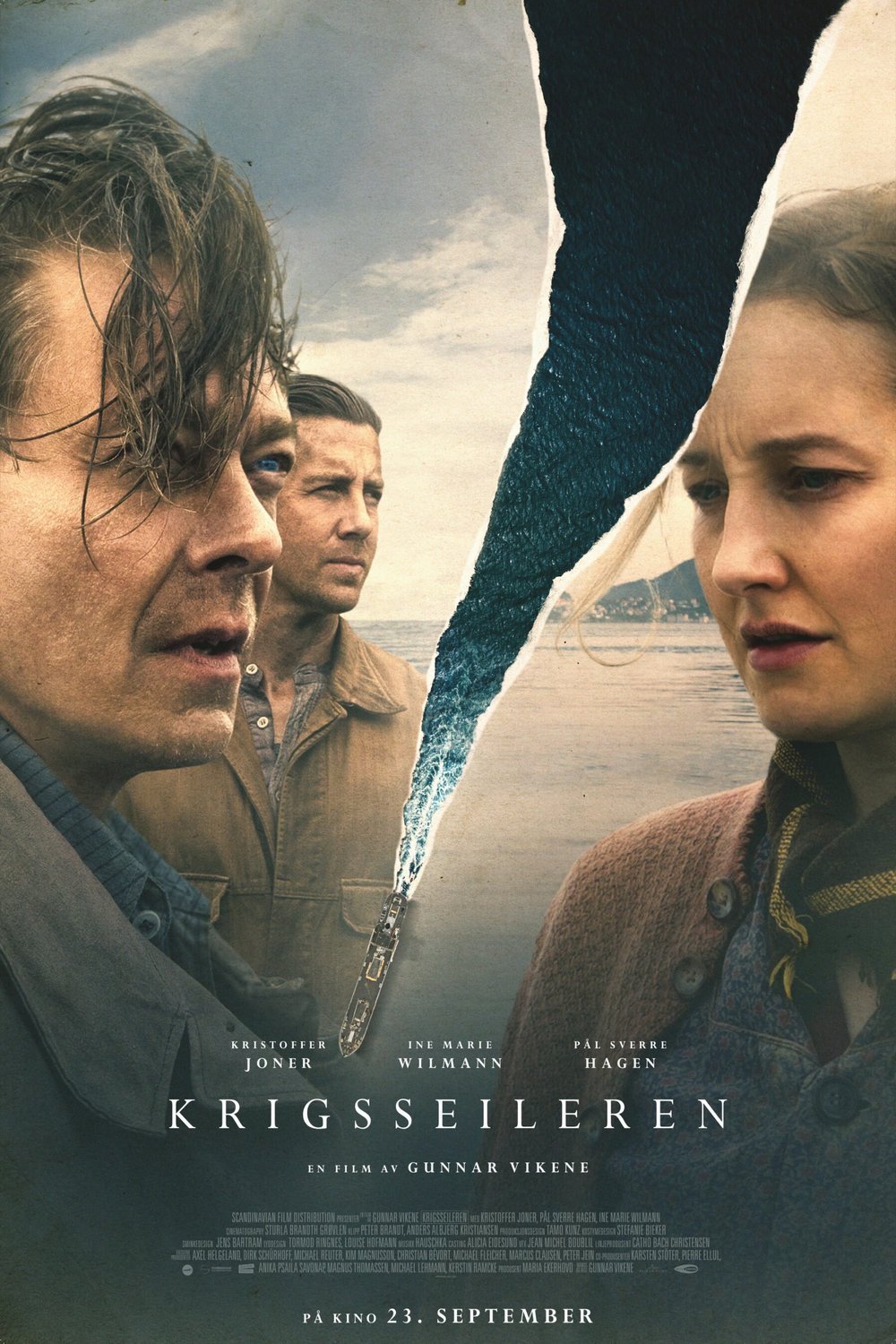 Norwegian poster of the movie Krigsseileren