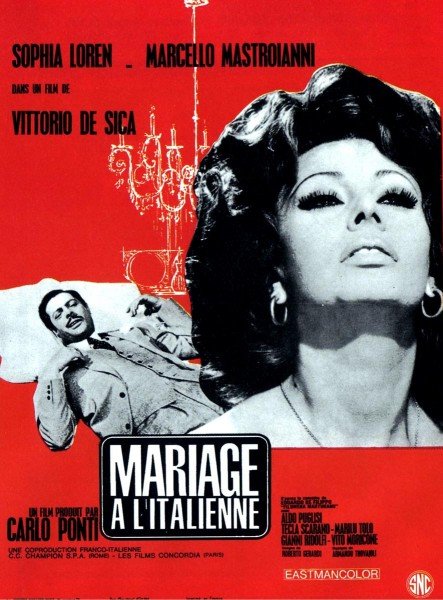 L'affiche du film Mariage à l'italienne