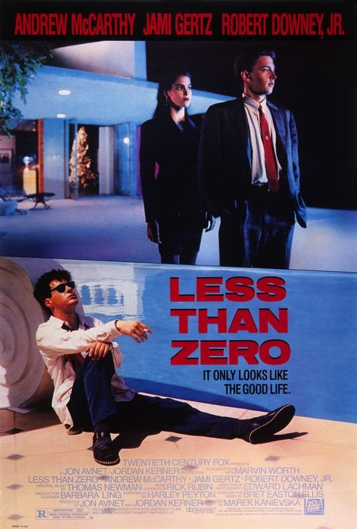 L'affiche du film Less Than Zero