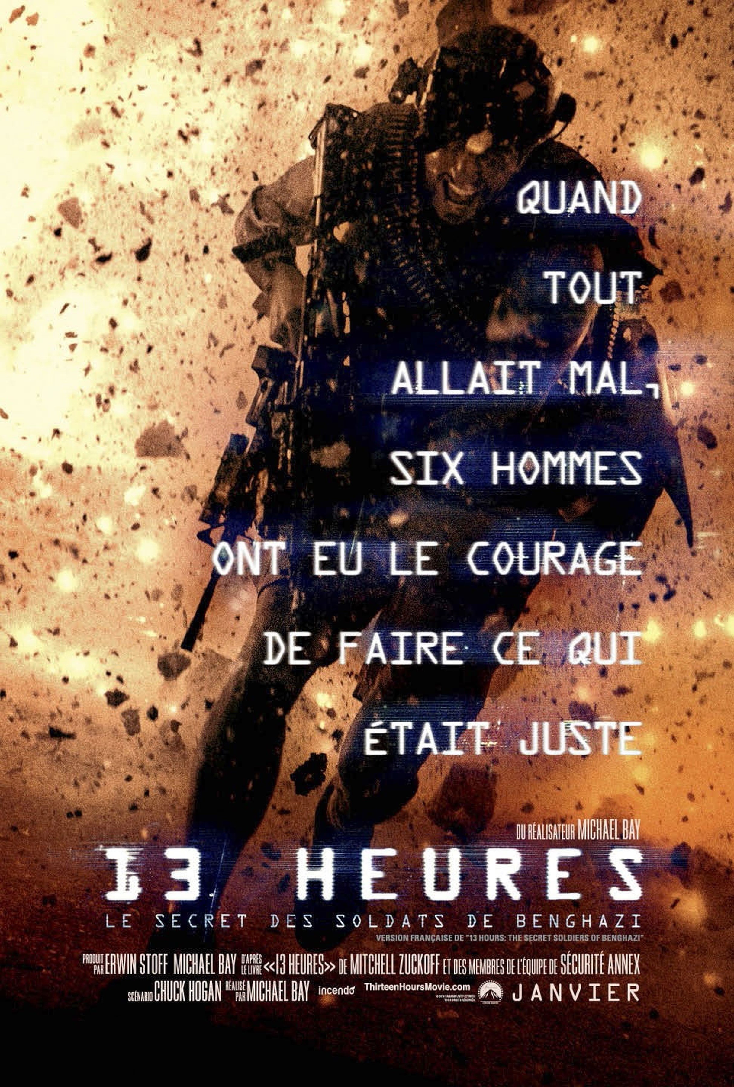 L'affiche du film 13 Heures: Le Secret des Soldats de Benghazi