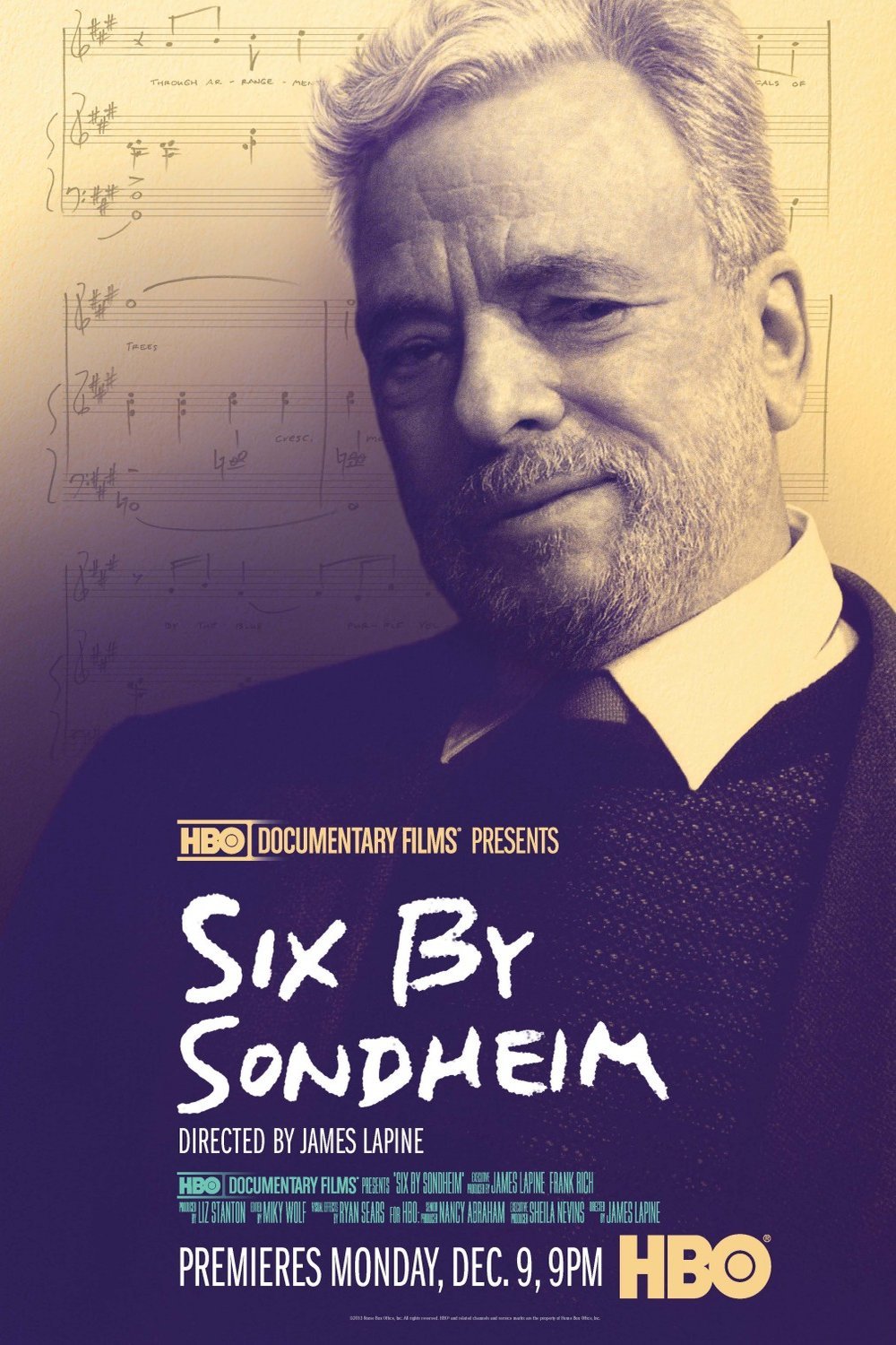 L'affiche du film Six by Sondheim