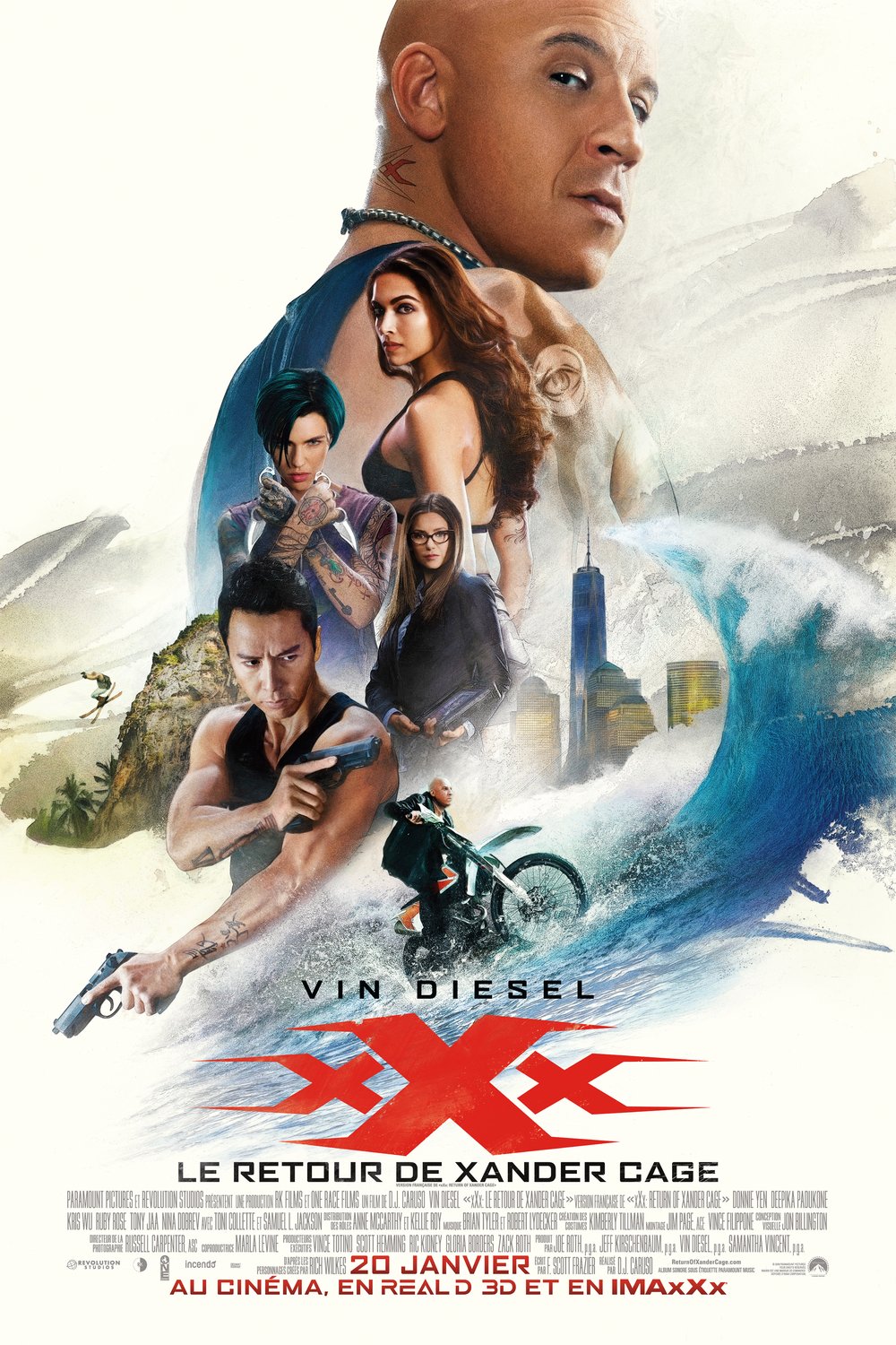 L'affiche du film xXx: Le retour de Xander Cage